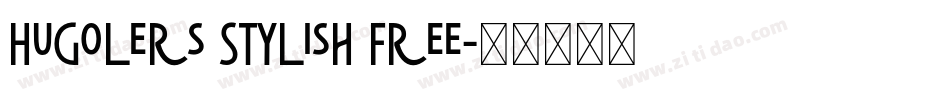 Hugolers Stylish Free字体转换
